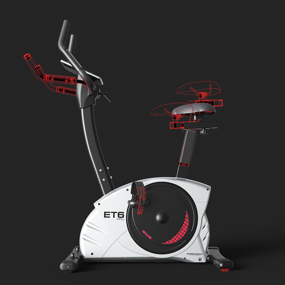 Ergometer ET 6 Pro: Individuelle Einstellung